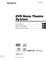Sony DAV-LF1 Le manuel du propriétaire