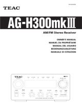 TEAC AG-H300MKIII Le manuel du propriétaire