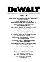 DeWalt DW710 Manuel utilisateur