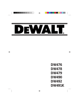 DeWalt DW478 Manuel utilisateur