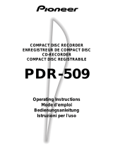 Pioneer PDR509 Le manuel du propriétaire