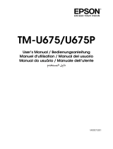 Epson TM-U675P Manuel utilisateur