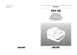 Olivetti PR4 SR Le manuel du propriétaire