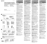 Sony SRS-A27 Le manuel du propriétaire