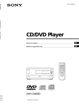 Sony DVP-CX850D Le manuel du propriétaire