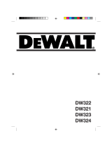 DeWalt DW321 Manuel utilisateur