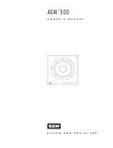 Bowers & Wilkins ASW 500 Le manuel du propriétaire