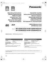 Panasonic RPSDW08GE1K Le manuel du propriétaire