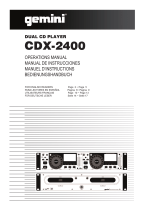 Gemini CDX-2400 Le manuel du propriétaire