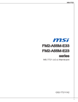 MSI FM2-A55M-E33FM2-A75IA-E53FM2-A85XA-G65 Le manuel du propriétaire