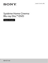 Sony BDV-EF1100 Le manuel du propriétaire