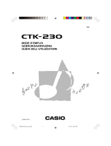 Casio CTK-230 Manuel utilisateur