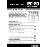 Boss RC-20 Le manuel du propriétaire