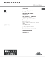 Hotpoint-Ariston UPSI 1722 Le manuel du propriétaire