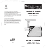 WHITE BROWN HR 549 Manuel utilisateur