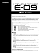 Roland E-09 Le manuel du propriétaire