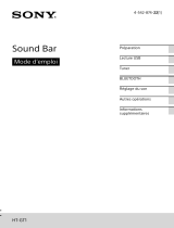 Sony HT-GT1 Manuel utilisateur