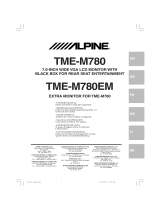 Alpine TME-M780EM Le manuel du propriétaire