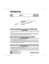 Hitachi GP 2 Manuel utilisateur