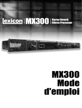 Lexicon MX300 Le manuel du propriétaire