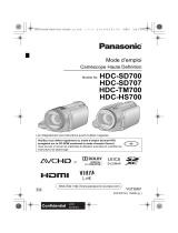 Panasonic HDC-HS700 Le manuel du propriétaire