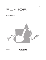 Casio PL-40R Manuel utilisateur