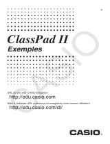Casio ClassPad II fx-CP400 Exemples