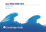 Cambridge Audio Azur 540A V1/V2 Manuel utilisateur