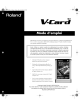Roland V-CARD Le manuel du propriétaire