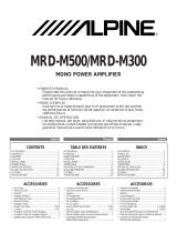 Alpine MRD-M500 Le manuel du propriétaire