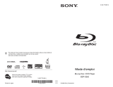 Sony BDP-S550 Le manuel du propriétaire