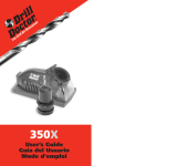 Drill Doctor 350x Manuel utilisateur