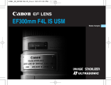 Canon EF 300mm f/4L IS USM Mode d'emploi