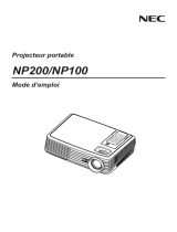 NEC NP100 Le manuel du propriétaire