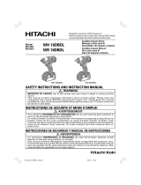 Hitachi WH 18DBDL Manuel utilisateur