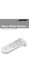 Bose WAVE MUSIC SYSTEM REMOTE Le manuel du propriétaire