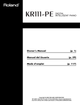 Roland KR111-PE Le manuel du propriétaire