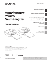 Sony DPP-FP90 Le manuel du propriétaire