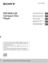 Sony CDX-G2000UI Le manuel du propriétaire