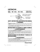 Hitachi RB 18DL Manuel utilisateur