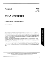 Roland EM-2000 Le manuel du propriétaire