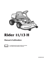 Husqvarna Rider 11 Le manuel du propriétaire