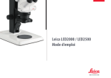 Leica Microsystems LED2000 Manuel utilisateur