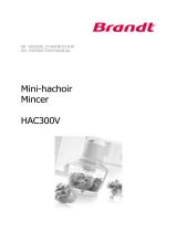 Brandt HAC300V Le manuel du propriétaire