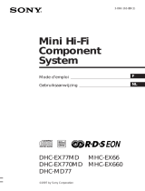 Sony mhc ex 660 Le manuel du propriétaire