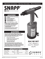 Sunex Tools SNAPP SX1819T Manuel utilisateur