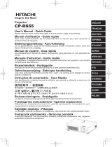 Hitachi Performa CP-RS55 Manuel utilisateur