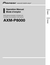 Pioneer AXM-P8000 Le manuel du propriétaire