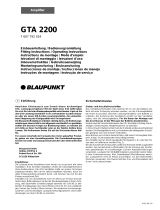 Blaupunkt GTA 2200 Le manuel du propriétaire