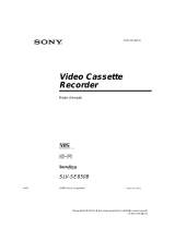 Sony SLV-SE850B Le manuel du propriétaire